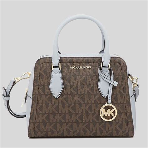 michael kors ayden medium logo and faux leather satchel|Ayden Medium Logo and Faux Leather Satchel .